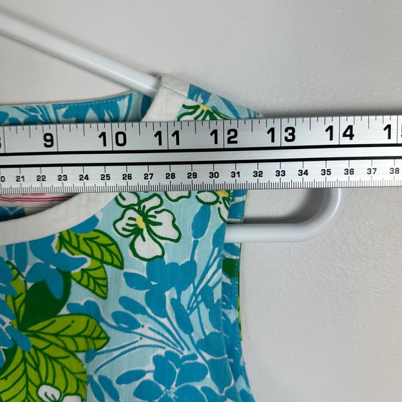 Lilly Pulitzer Originals Blue Floral Mini Dress‎ Size 2 Pockets Preppy Resort - Picture 11 of 15